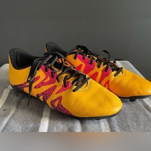 Adidas men’s softball‎ baseball cleats size 5 yellow pink black